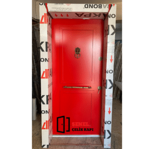 004 Kırmızı Kompozit Dış İklim Kapısı