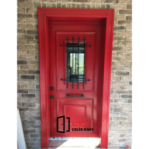 2035 Villa Kapısı Kırmızı